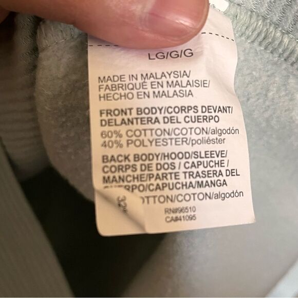 Under Armour Loose Fit Micro-thread Ribbed Fleece Hoodie in Mint Size Large - Picture 6 of 11